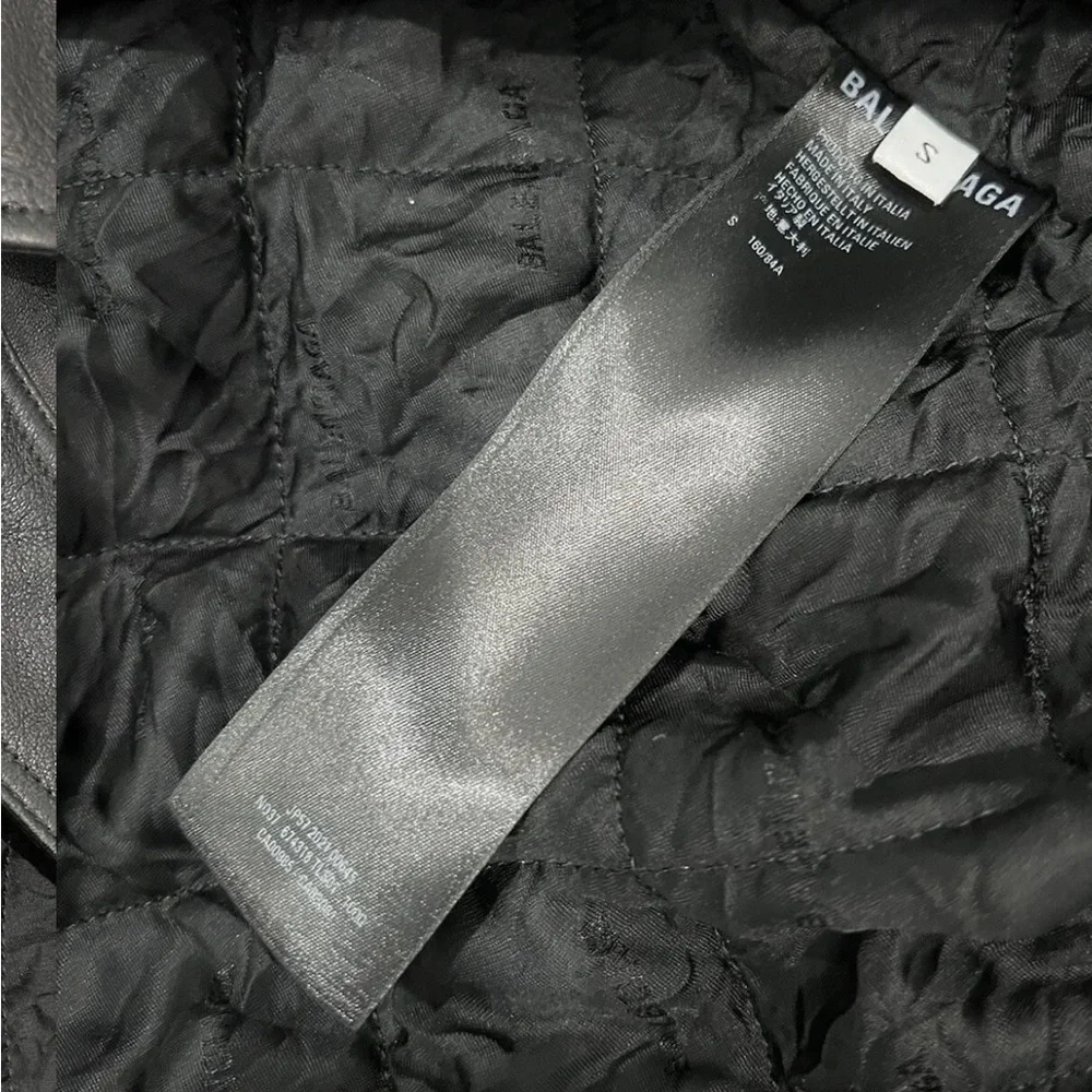 Balenciaga Blouson Taxi Leather Bomber Jacket Small Kanye - Picture 6 of 12